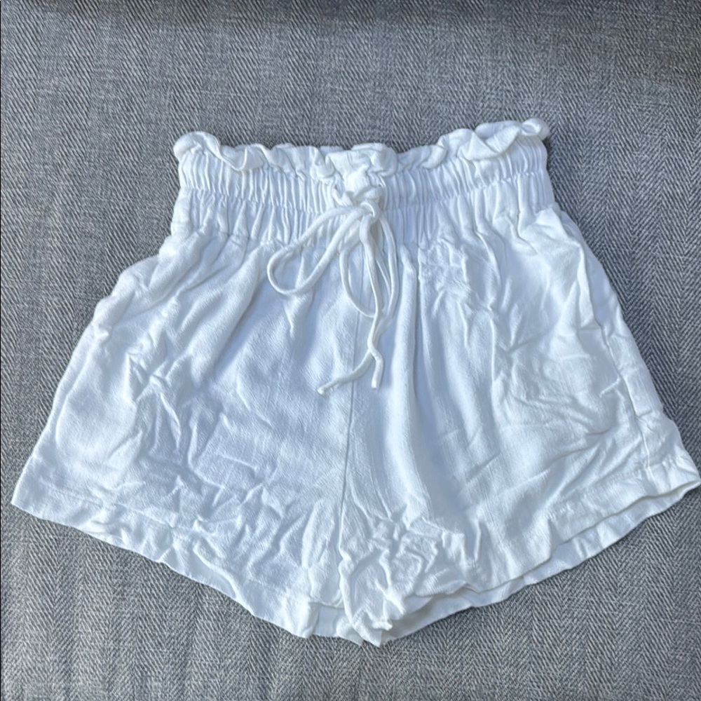 Petal & Pup High Waist White Shorts
